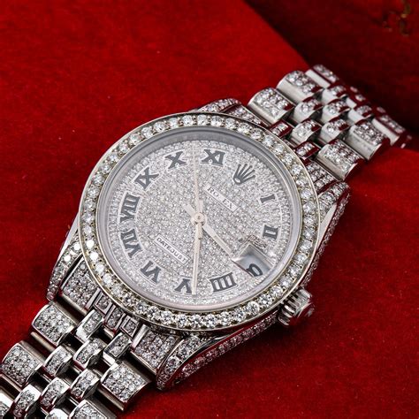 silver diamond rolex watch for men|Rolex diamond watch price.